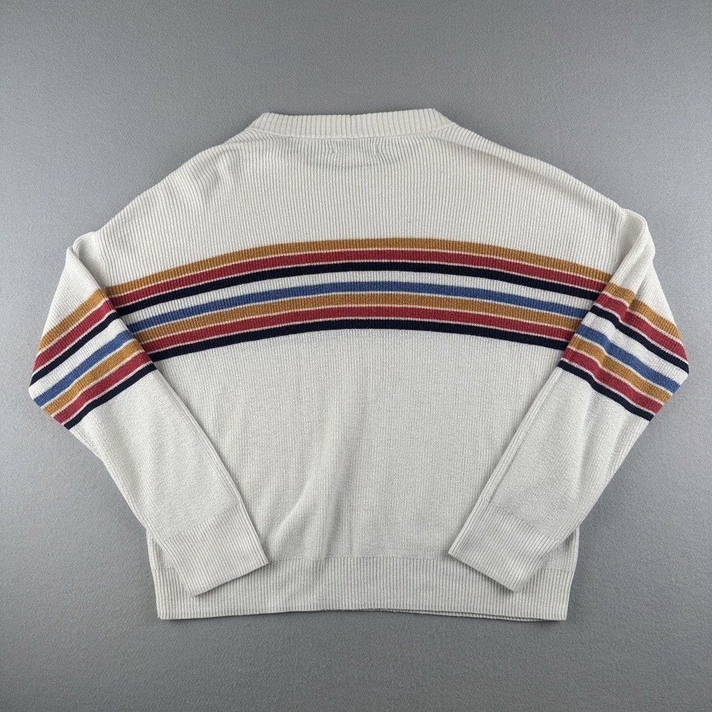 American Eagle Outfitters Women's Cozy Rainbow Stripes Size Small Sweater - Picture 12 of 12